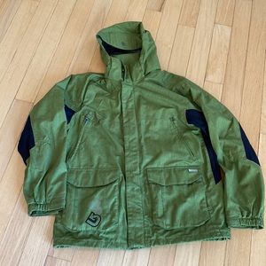 Burton size large green jacket